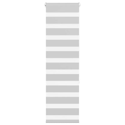 vidaXL Doppelrollo Hellgrau 50x150 cm Stoffbreite 45,9 cm Polyester