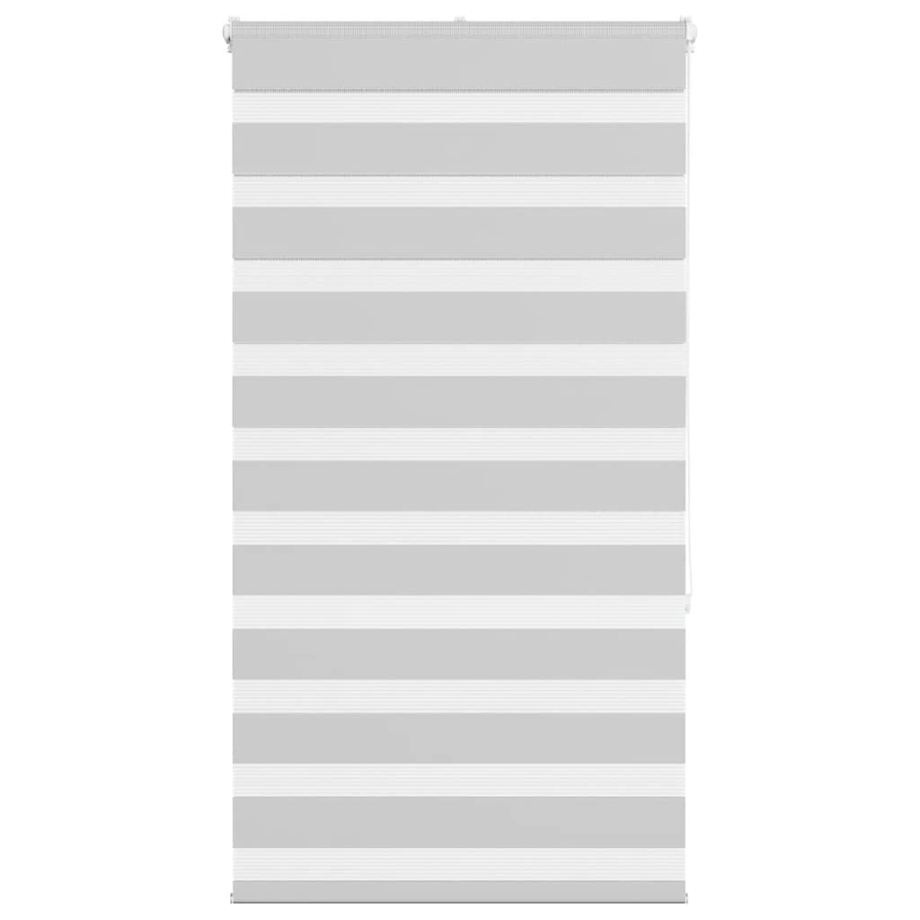 vidaXL Doppelrollo Hellgrau 70x150 cm Stoffbreite 65,9 cm Polyester