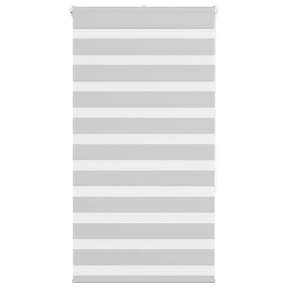 vidaXL Doppelrollo Hellgrau 75x150 cm Stoffbreite 70,9 cm Polyester