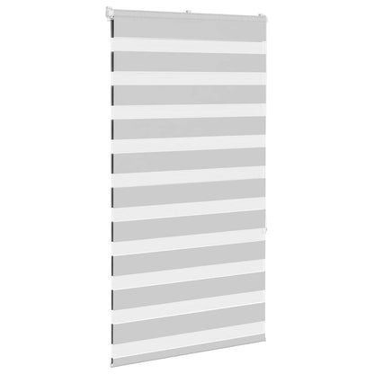 vidaXL Doppelrollo Hellgrau 75x150 cm Stoffbreite 70,9 cm Polyester