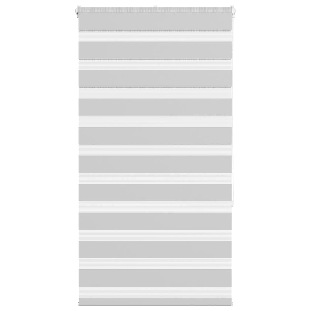 vidaXL Doppelrollo Hellgrau 80x150 cm Stoffbreite 75,9 cm Polyester