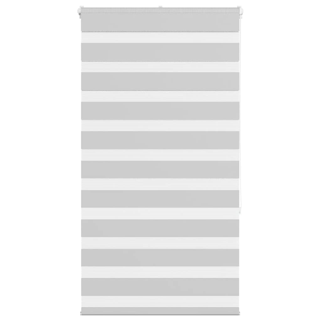 vidaXL Doppelrollo Hellgrau 90x150 cm Stoffbreite 85,9 cm Polyester