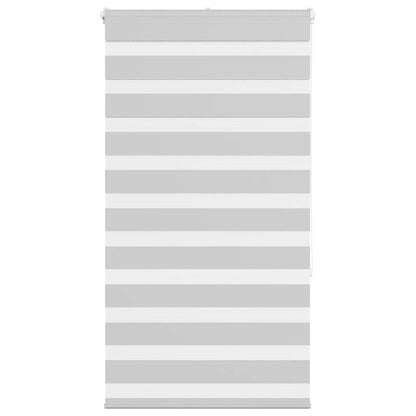vidaXL Doppelrollo Hellgrau 90x150 cm Stoffbreite 85,9 cm Polyester