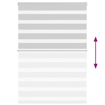 Doppelrollo Hellgrau 100x150 cm Stoffbreite 95,9 cm Polyester