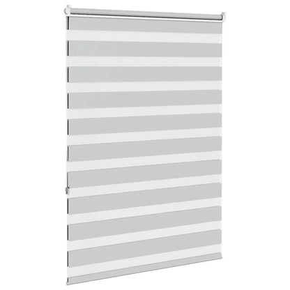 vidaXL Doppelrollo Hellgrau 105x150cm Stoffbreite 100,9 cm Polyester