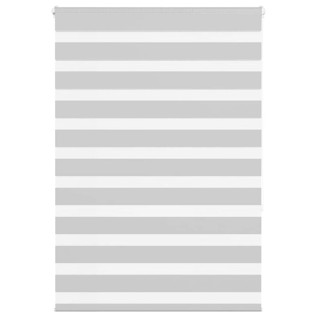 vidaXL Doppelrollo Hellgrau 110x150 cm Stoffbreite 105,9 cm Polyester