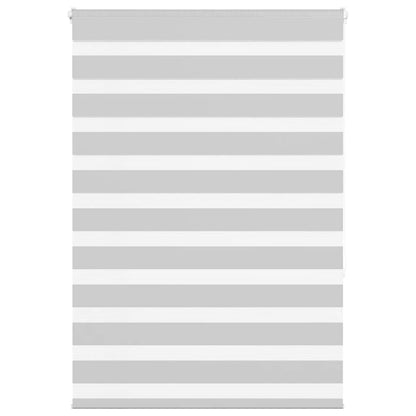 vidaXL Doppelrollo Hellgrau 115x150 cm Stoffbreite 110,9 cm Polyester