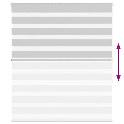 Doppelrollo Hellgrau 125x150 cm Stoffbreite 120,9 cm Polyester