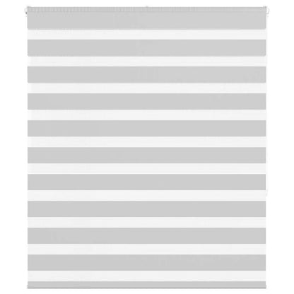 vidaXL Double store enrouleur gris clair 130x150 cm largeur du tissu 125,9 cm polyester