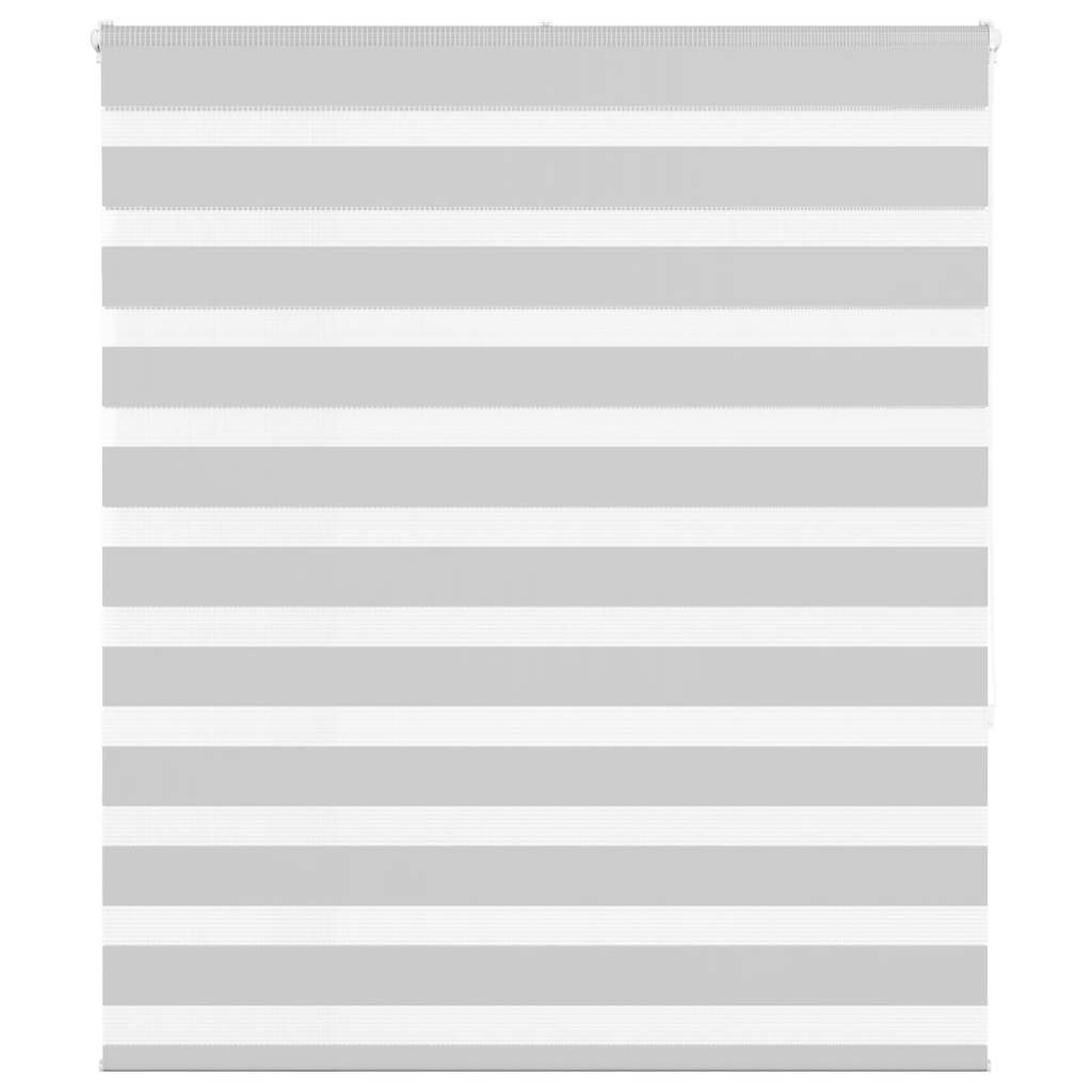 vidaXL Doppelrollo Hellgrau 135x150 cm Stoffbreite 130,9 cm Polyester