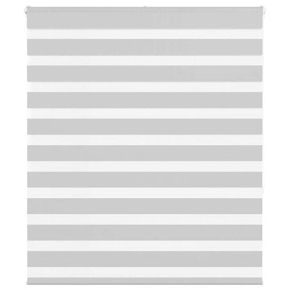 vidaXL Doppelrollo Hellgrau 135x150 cm Stoffbreite 130,9 cm Polyester