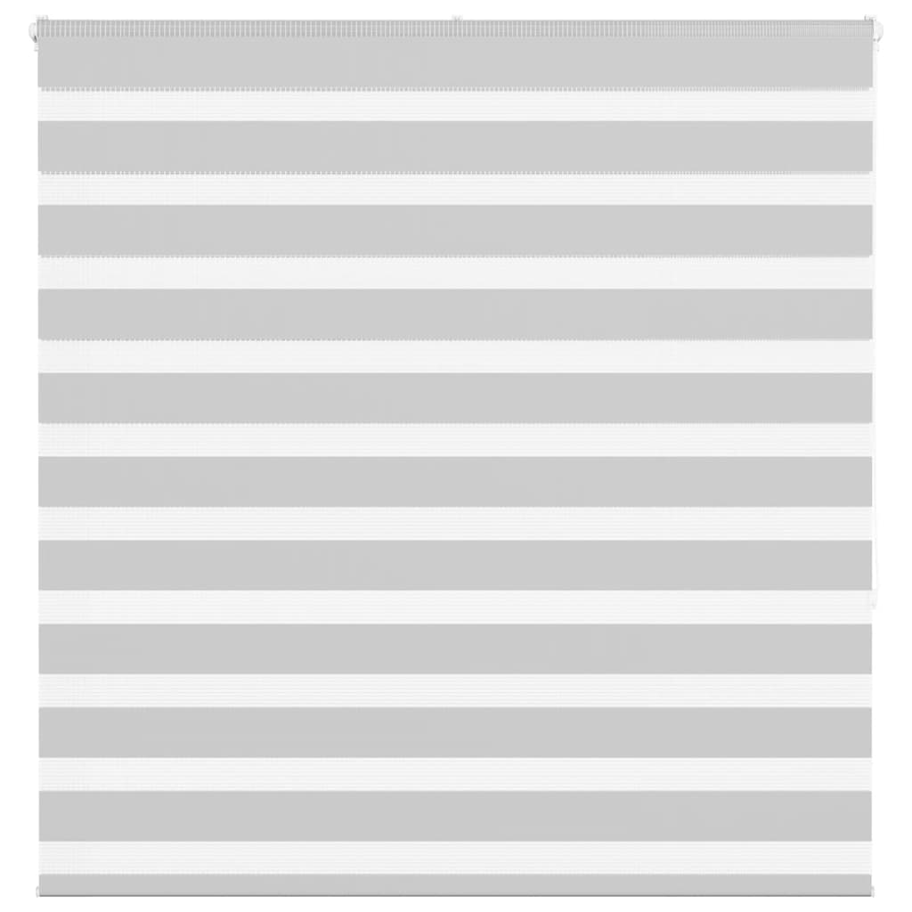 vidaXL Doppelrollo Hellgrau 145x150 cm Stoffbreite 140,9 cm Polyester