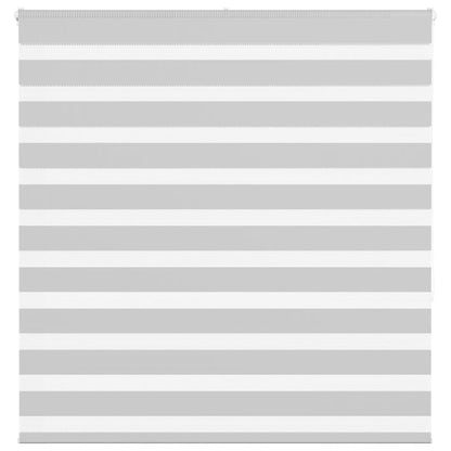 vidaXL Doppelrollo Hellgrau 145x150 cm Stoffbreite 140,9 cm Polyester