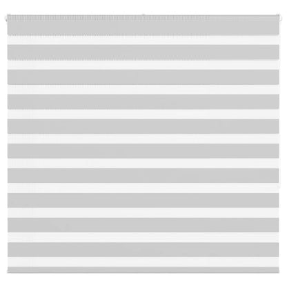 vidaXL Doppelrollo Hellgrau 160x150 cm Stoffbreite 155,9 cm Polyester