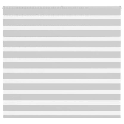 vidaXL Doppelrollo Hellgrau 165x150 cm Stoffbreite 160,9 cm Polyester