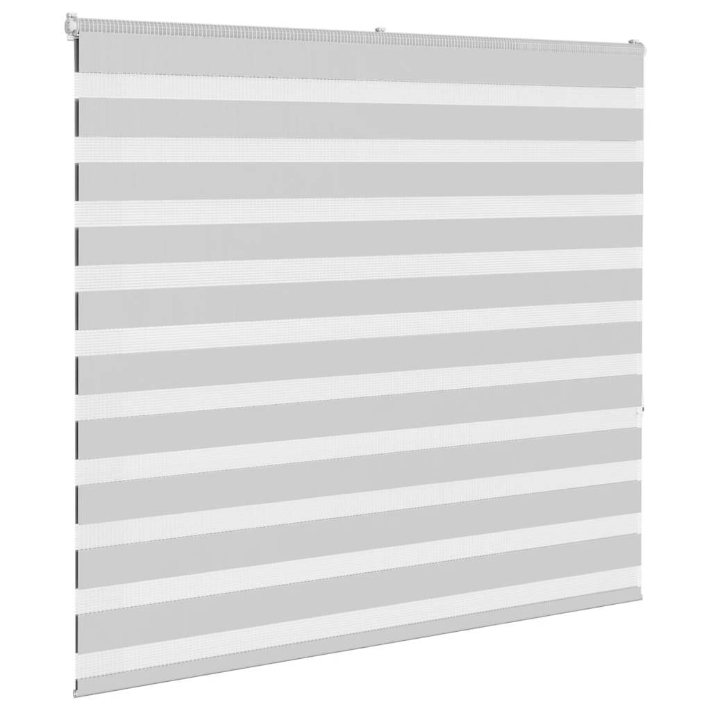 vidaXL Doppelrollo Hellgrau 165x150 cm Stoffbreite 160,9 cm Polyester