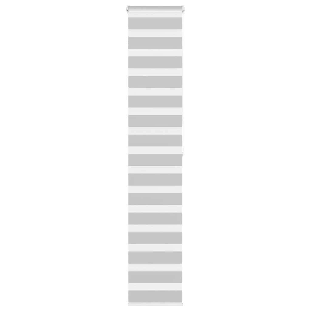 Doppelrollo Hellgrau 50x200 cm Stoffbreite 45,9 cm Polyester