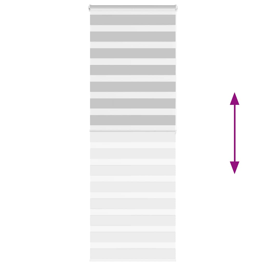 Doppelrollo Hellgrau 70x200 cm Stoffbreite 65,9 cm Polyester