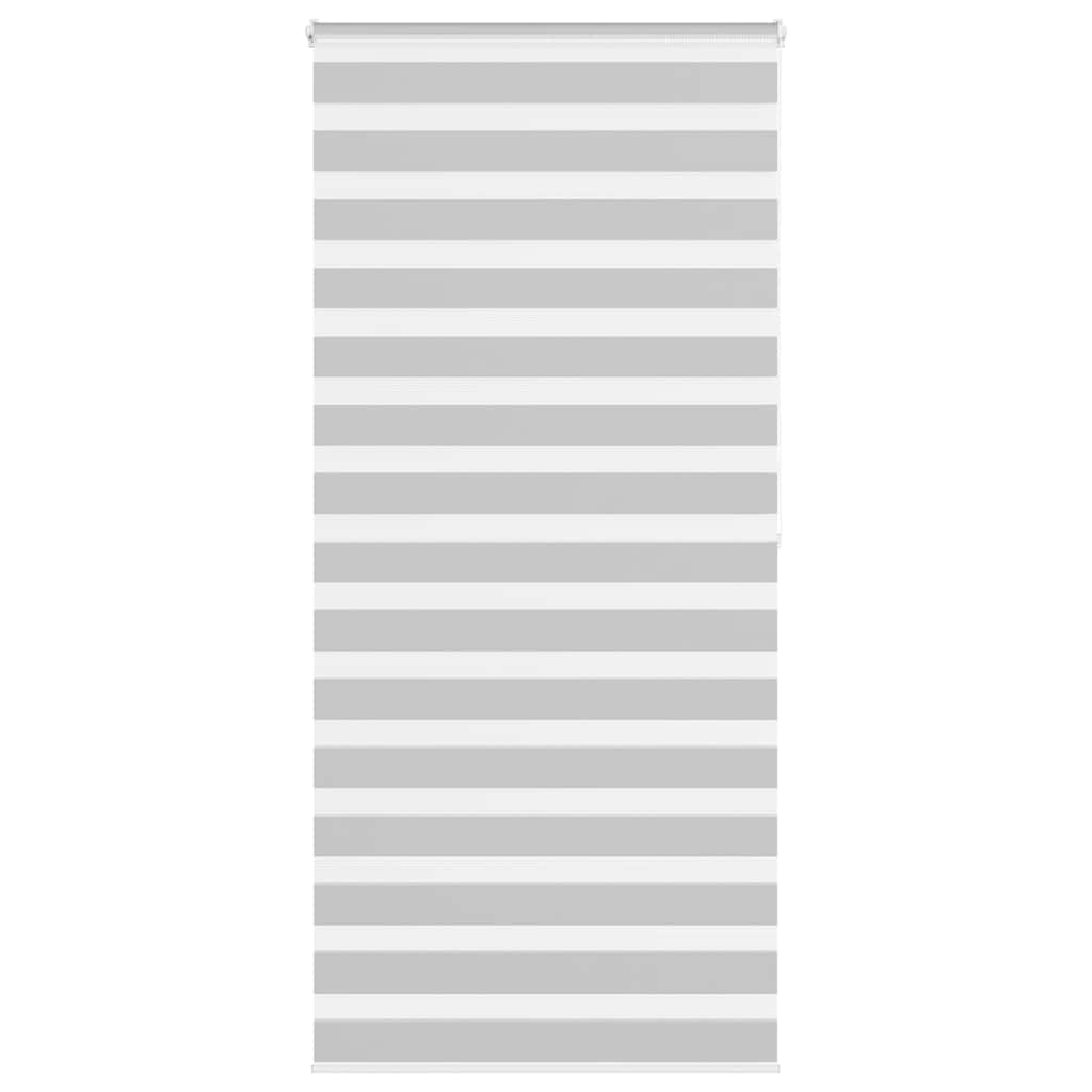 vidaXL Double Store Enrouleur Gris Clair 95x200 cm Largeur du Tissu 90,9 cm Polyester