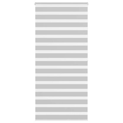 vidaXL Double Store Enrouleur Gris Clair 95x200 cm Largeur du Tissu 90,9 cm Polyester