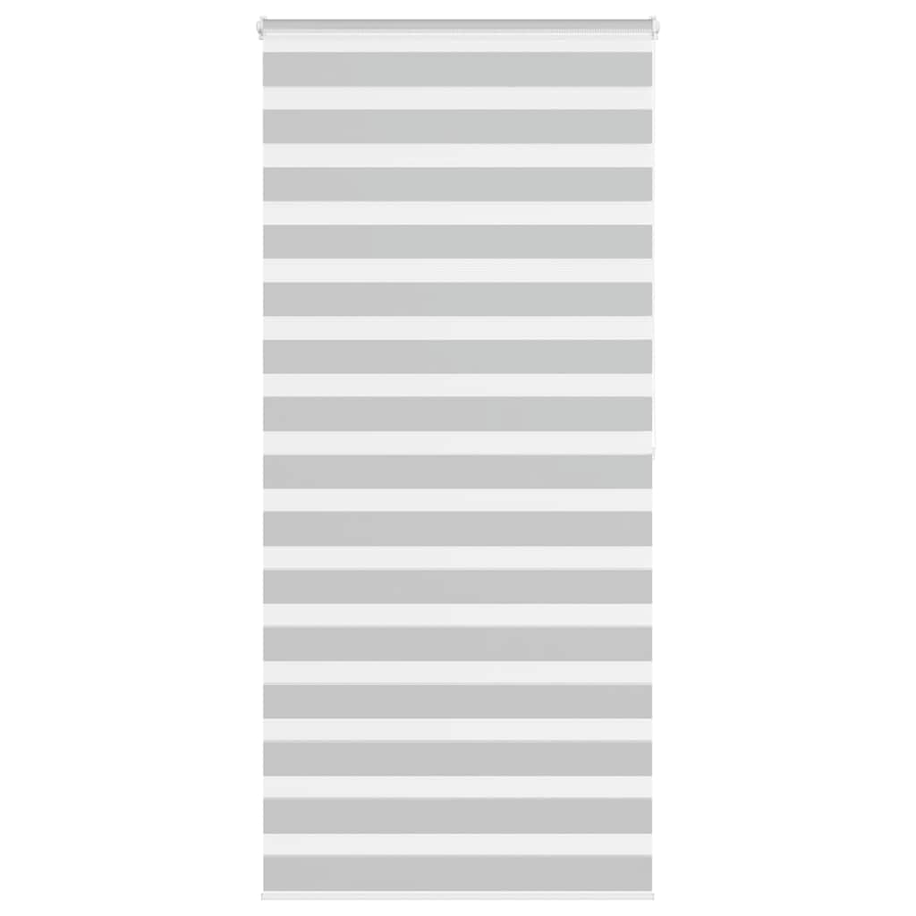 vidaXL Doppelrollo Hellgrau 110x200 cm Stoffbreite 105,9 cm Polyester