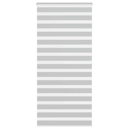 vidaXL Doppelrollo Hellgrau 110x200 cm Stoffbreite 105,9 cm Polyester