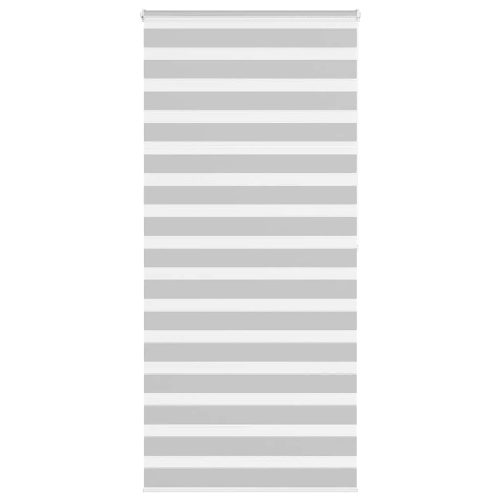vidaXL Doppelrollo Hellgrau 115x200 cm Stoffbreite 110,9 cm Polyester