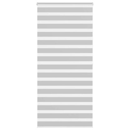 vidaXL Doppelrollo Hellgrau 115x200 cm Stoffbreite 110,9 cm Polyester