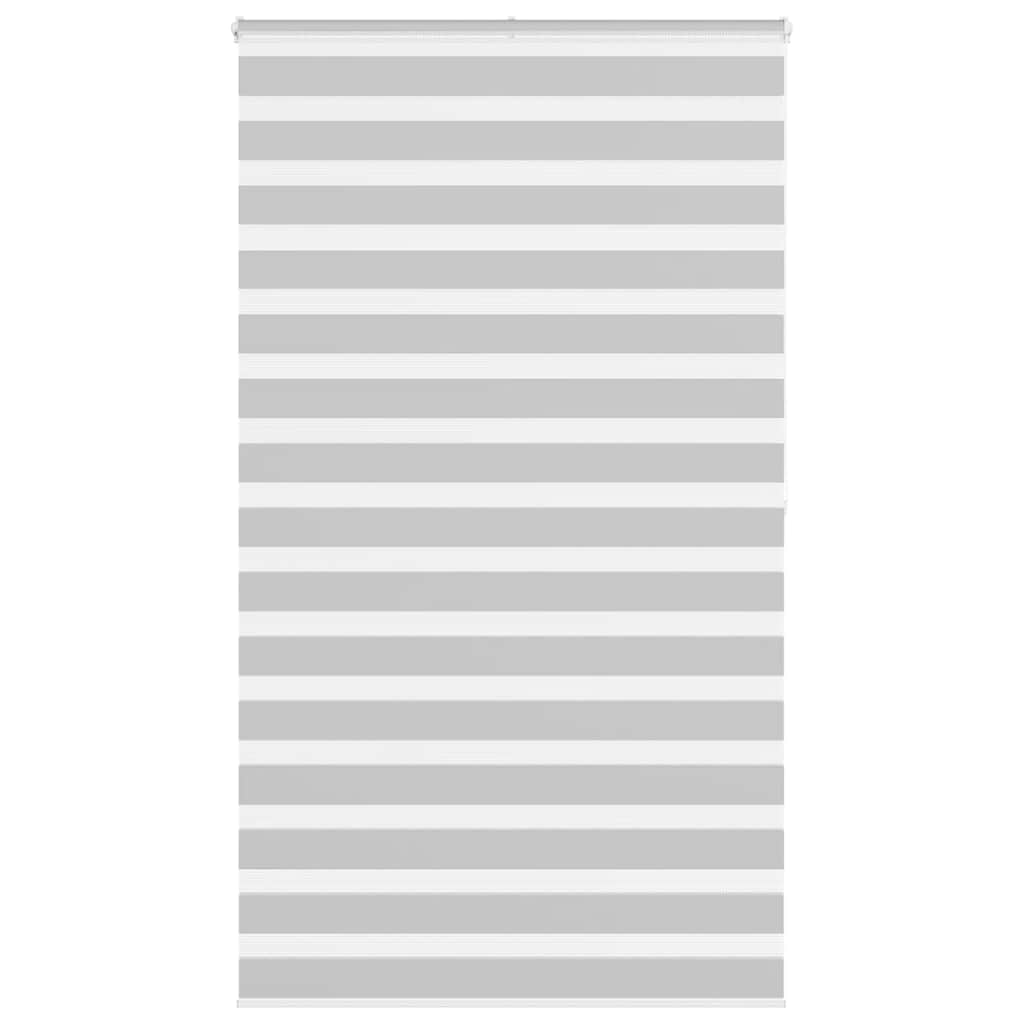 vidaXL Doppelrollo Hellgrau 120x200 cm Stoffbreite 115,9 cm Polyester