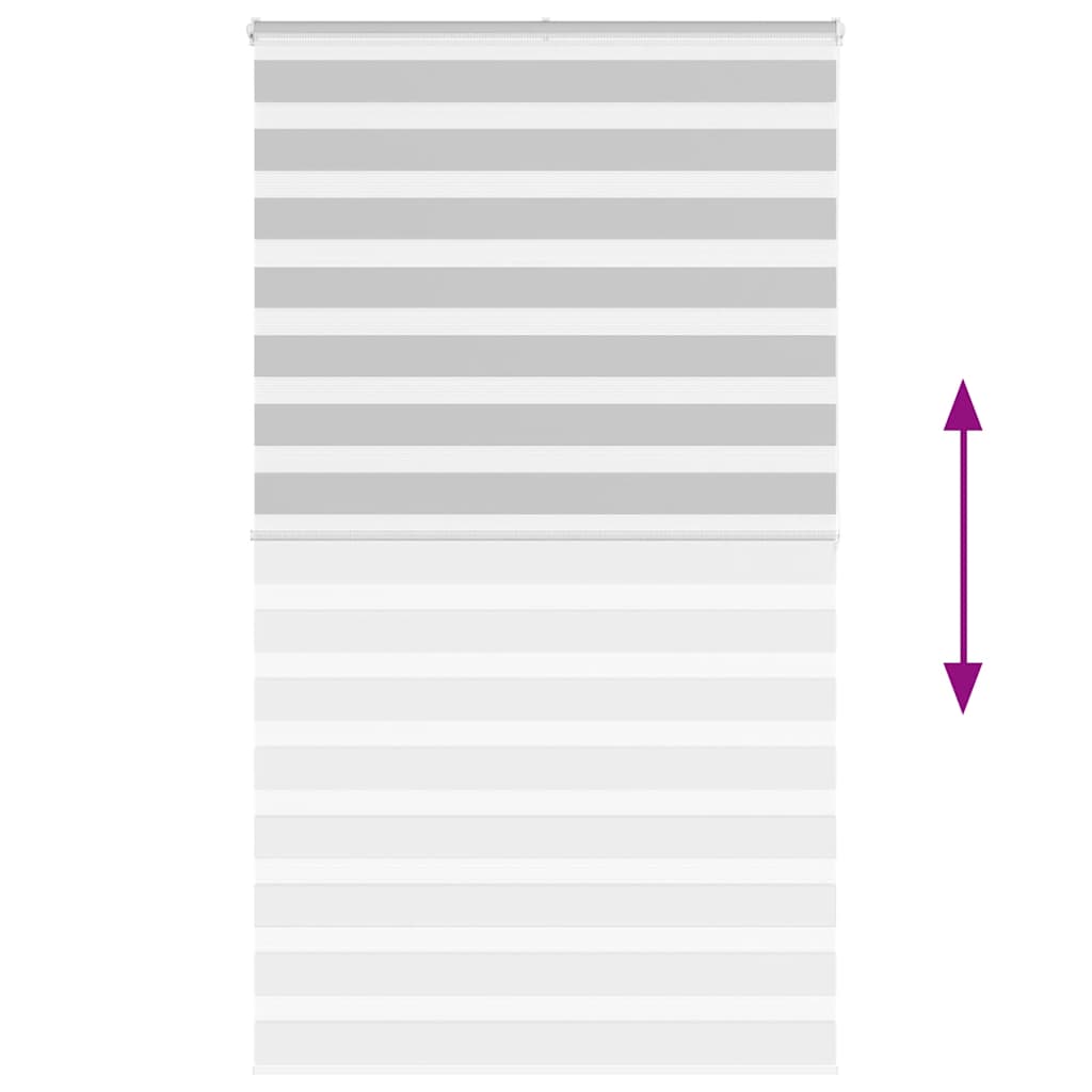 Doppelrollo Hellgrau 130x200 cm Stoffbreite 125,9 cm Polyester