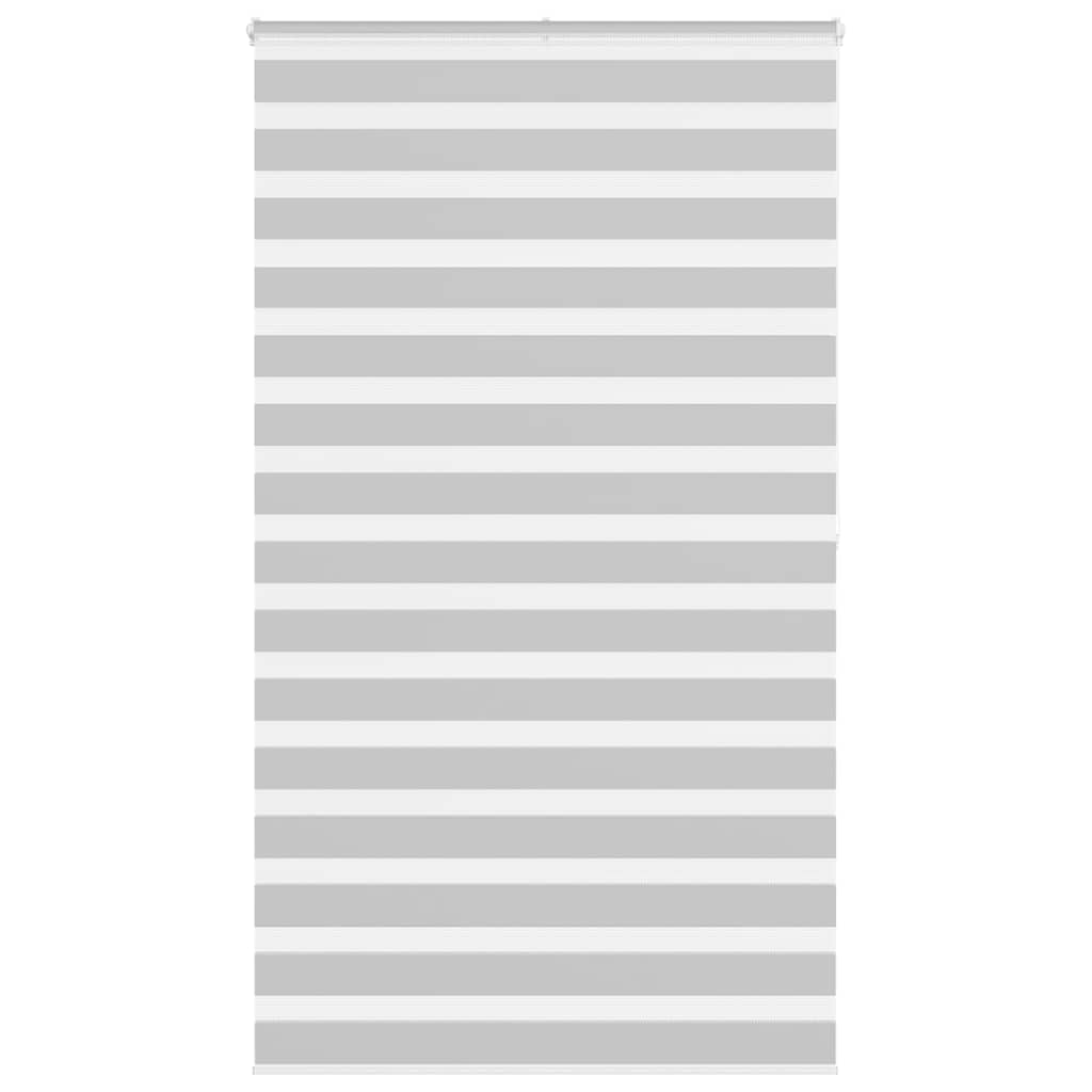 vidaXL Doppelrollo Hellgrau 135x200 cm Stoffbreite 130,9 cm Polyester