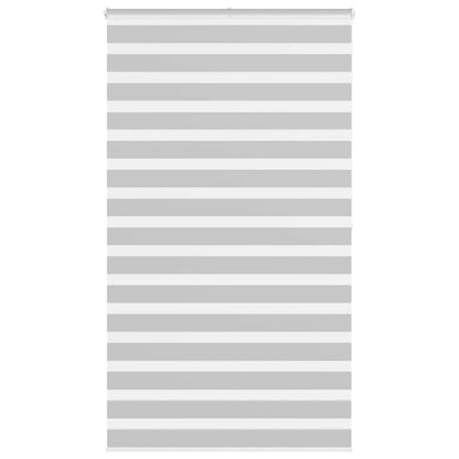 vidaXL Doppelrollo Hellgrau 135x200 cm Stoffbreite 130,9 cm Polyester