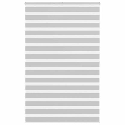 vidaXL Doppelrollo Hellgrau 145x200 cm Stoffbreite 140,9 cm Polyester