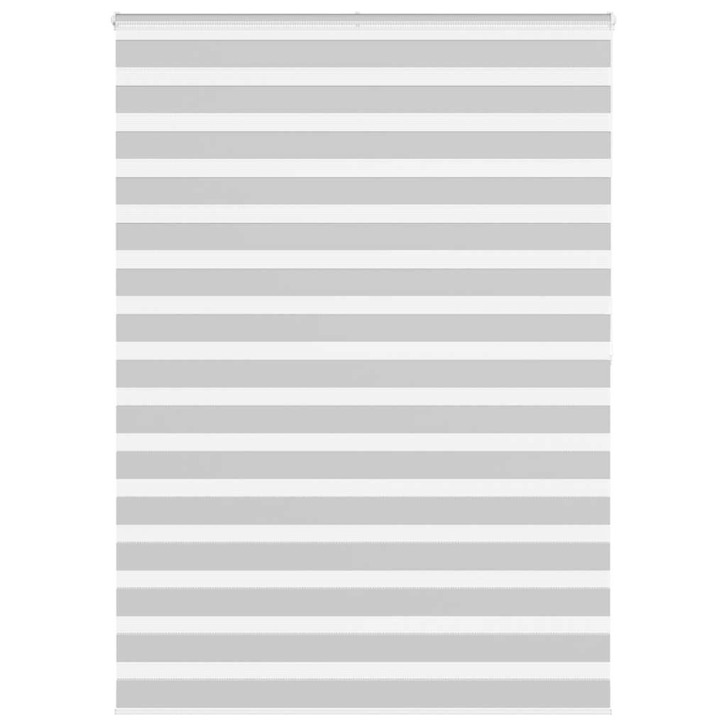 vidaXL Doppelrollo Hellgrau 155x200 cm Stoffbreite 150,9 cm Polyester
