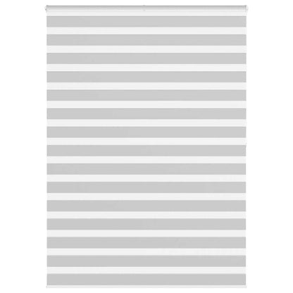 vidaXL Doppelrollo Hellgrau 155x200 cm Stoffbreite 150,9 cm Polyester