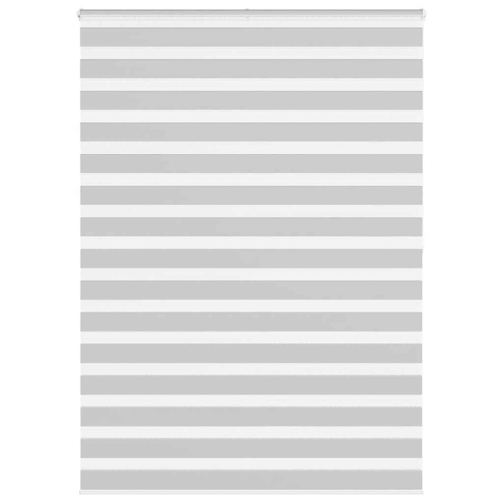 vidaXL Doppelrollo Hellgrau 160x200 cm Stoffbreite 155,9 cm Polyester