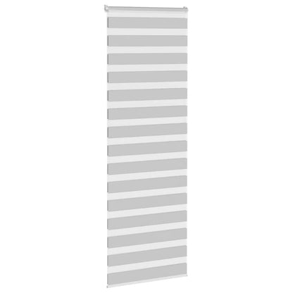 vidaXL Doppelrollo Hellgrau 70x230 cm Stoffbreite 65,9 cm Polyester