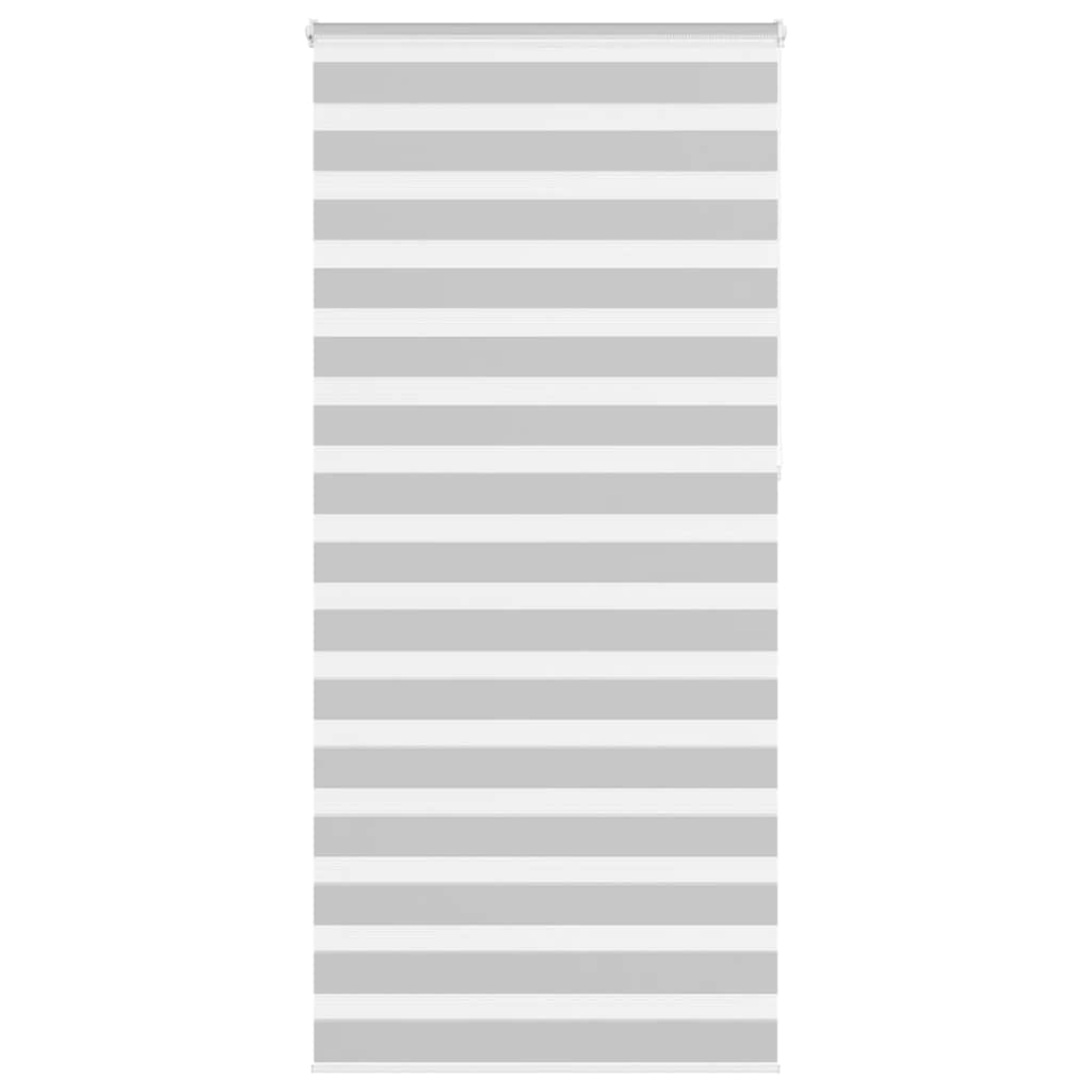 vidaXL Doppelrollo Hellgrau 105x230 cm Stoffbreite 100,9 cm Polyester
