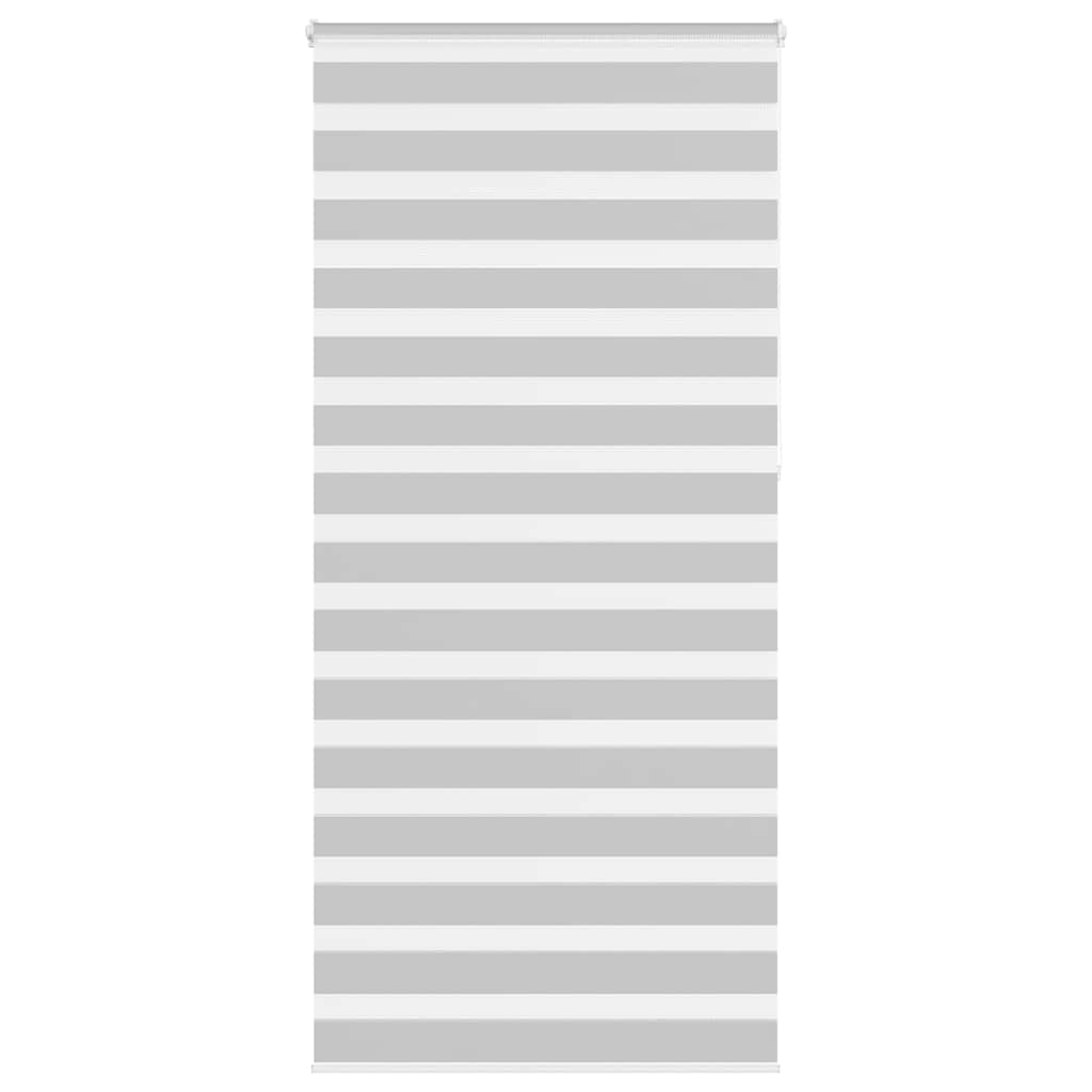vidaXL Doppelrollo Hellgrau 110x230 cm Stoffbreite 105,9 cm Polyester