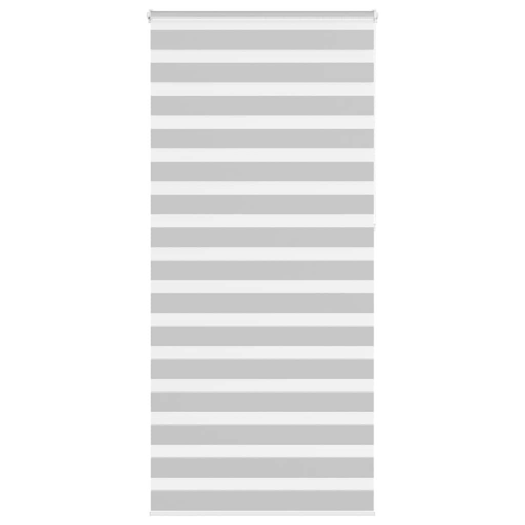 vidaXL Doppelrollo Hellgrau 115x230 cm Stoffbreite 110,9 cm Polyester