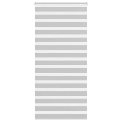vidaXL Doppelrollo Hellgrau 115x230 cm Stoffbreite 110,9 cm Polyester