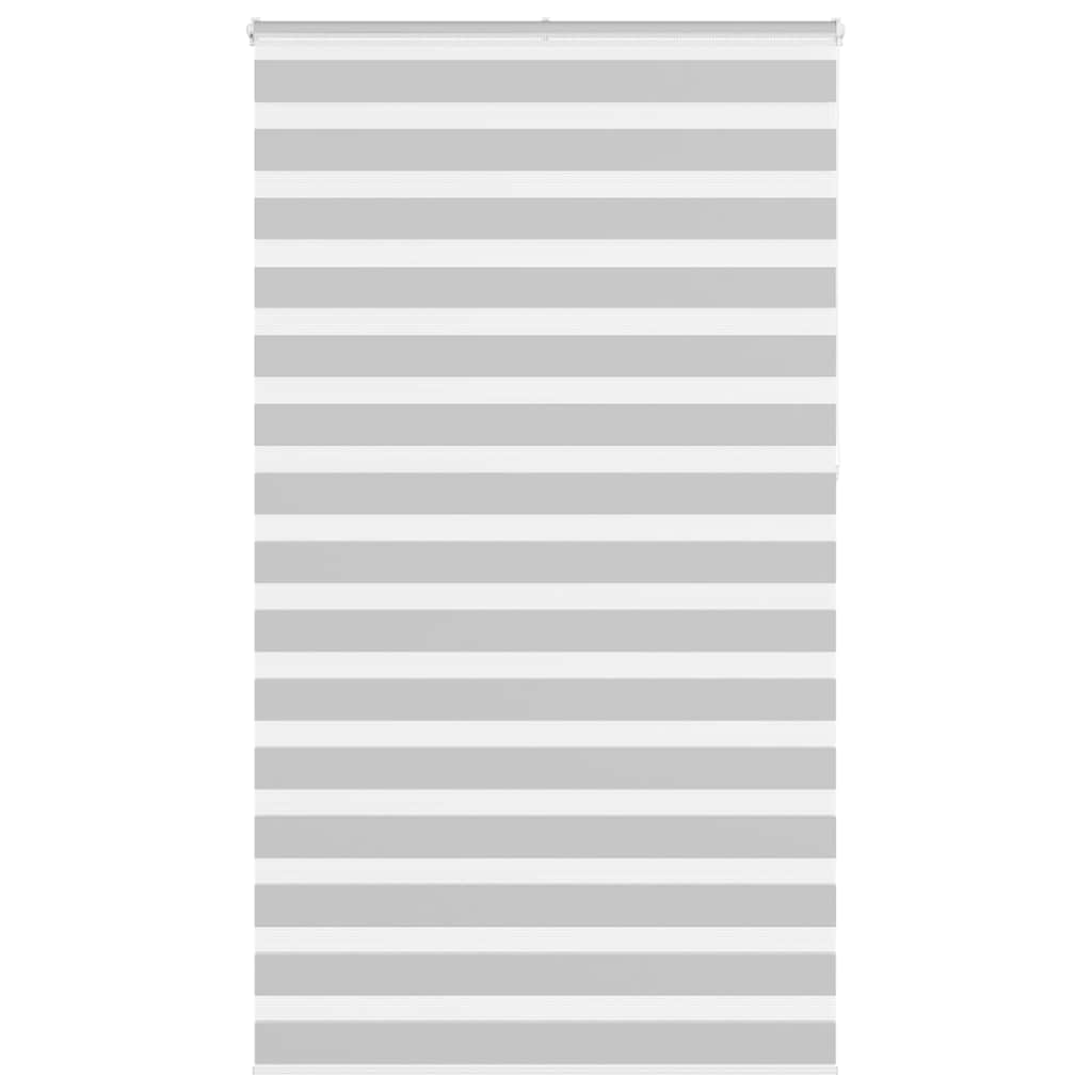 vidaXL Doppelrollo Hellgrau 120x230 cm Stoffbreite 115,9 cm Polyester