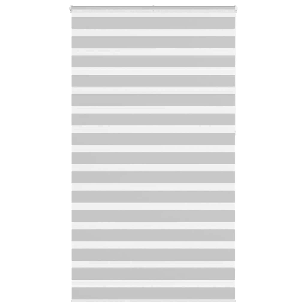 vidaXL Doppelrollo Hellgrau 135x230 cm Stoffbreite 130,9 cm Polyester