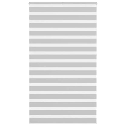 vidaXL Doppelrollo Hellgrau 135x230 cm Stoffbreite 130,9 cm Polyester