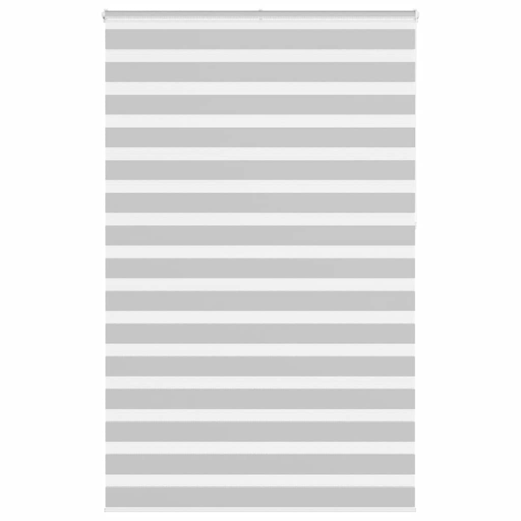 vidaXL Doppelrollo Hellgrau 140x230 cm Stoffbreite 135,9 cm Polyester