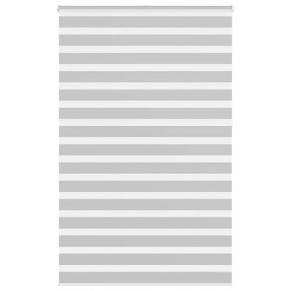 vidaXL Doppelrollo Hellgrau 140x230 cm Stoffbreite 135,9 cm Polyester