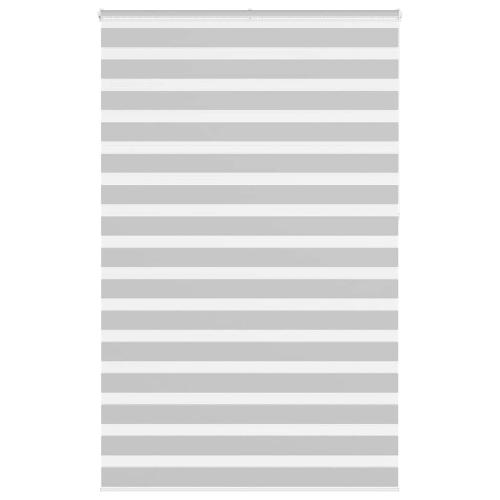 vidaXL Doppelrollo Hellgrau 145x230 cm Stoffbreite 140,9 cm Polyester
