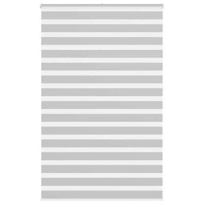 vidaXL Doppelrollo Hellgrau 145x230 cm Stoffbreite 140,9 cm Polyester