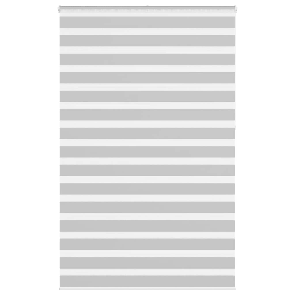 vidaXL Doppelrollo Hellgrau 150x230 cm Stoffbreite 145,9 cm Polyester