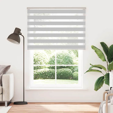 vidaXL Double Store Gris clair 155x230 cm Largeur du tissu 150,9 cm Polyester